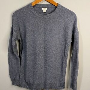 J. Crew Factory Gray Women's Long Sleeve Crewneck Sweater‎ Size Small